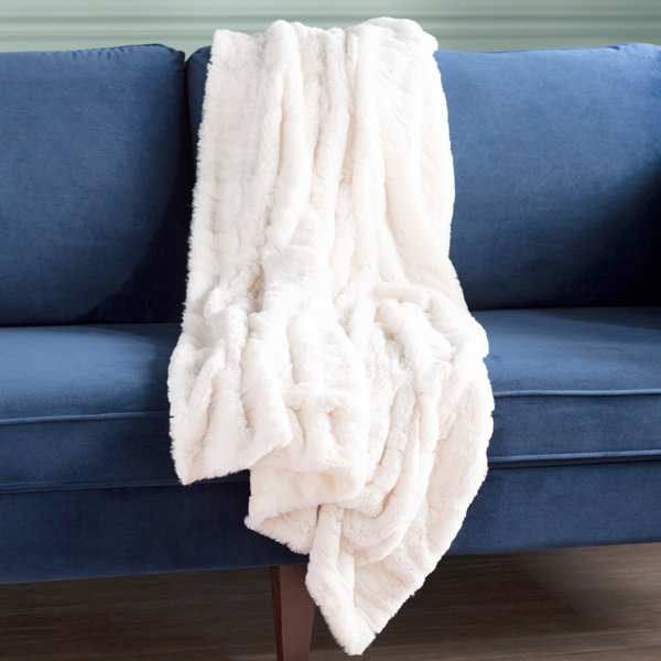 Steel blue throw online blanket